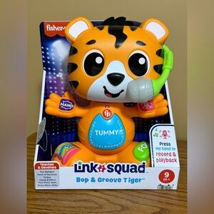 Fisher Price Link Squad Bop & Groove Tiger Interactive Learning Musical Toy 9M+